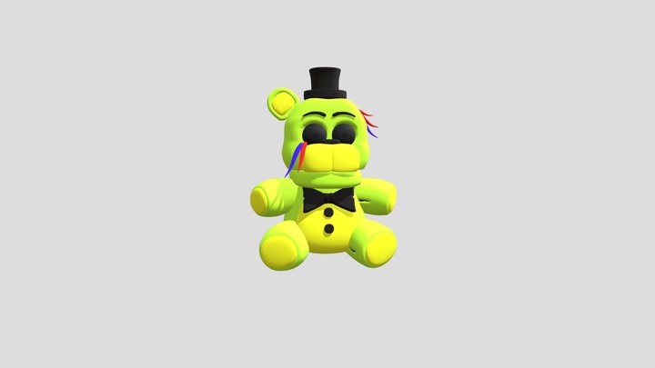 withered-golden-freddy-plush (1) 3D Model