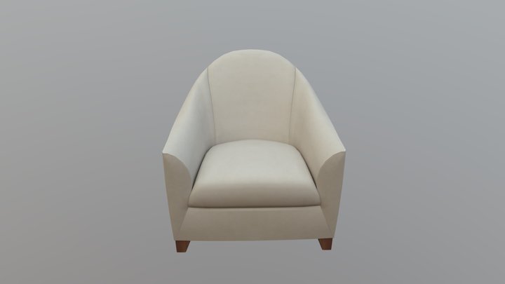 Soho Lounge Seating Armchair 3D Model
