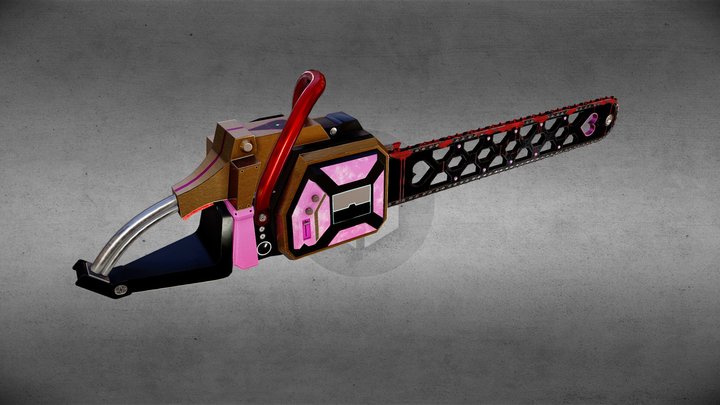 Bedazzled Chainsaw 3D Model