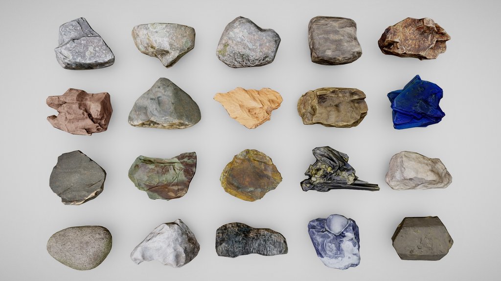 Lowpoly Rocks - 3