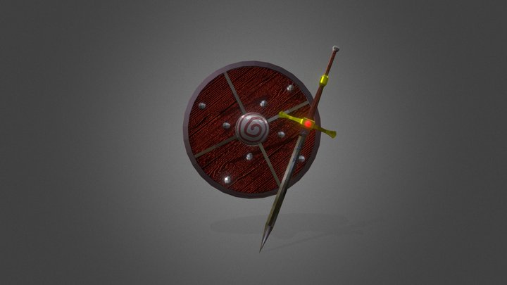 Sword and Shield 3D Model