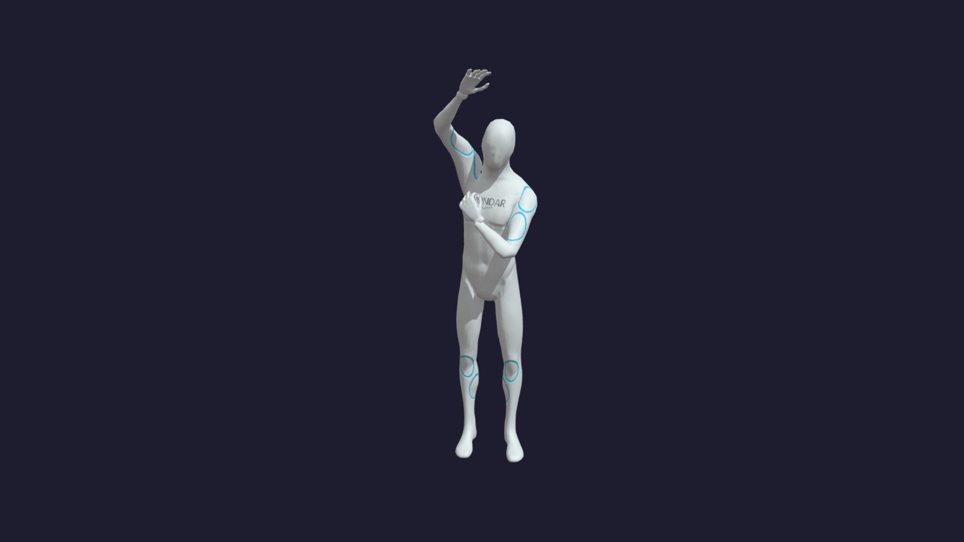 Warm up right shoulder — Sketchfab embed 3D viewer