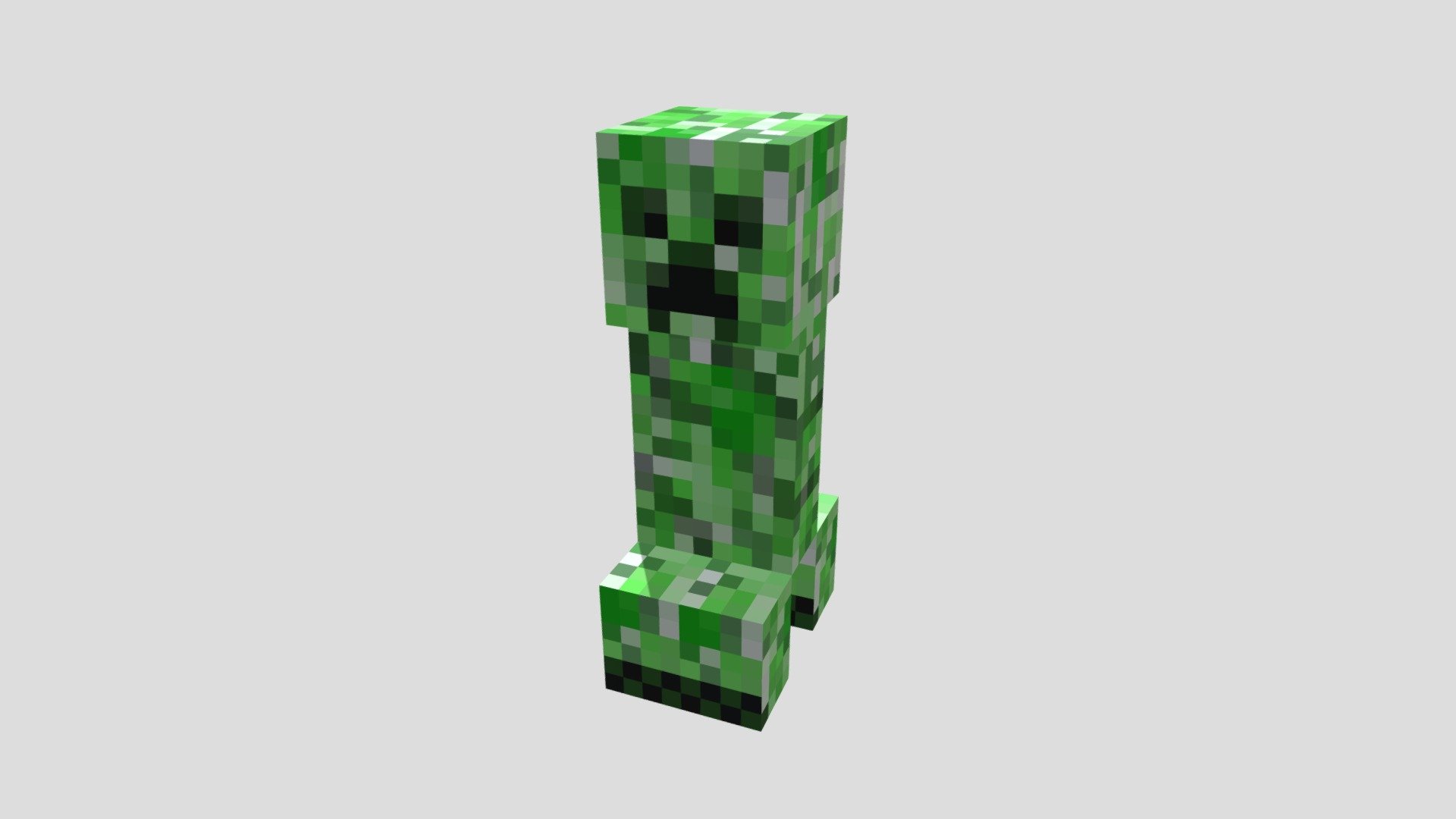 3d minecraft creeper