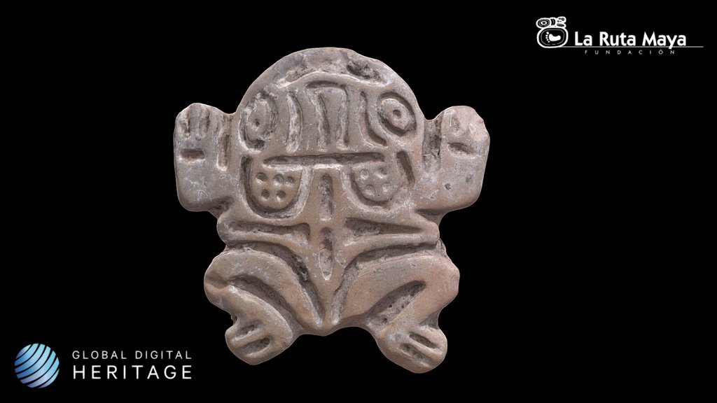Stamp or seal with the image of a toad