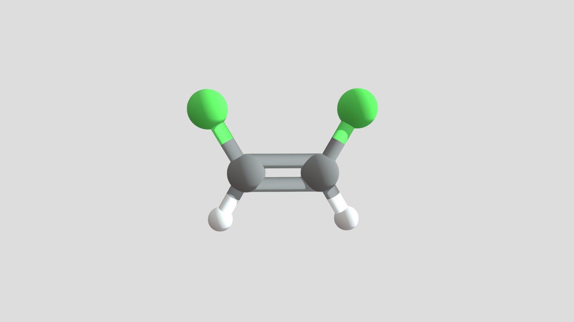 Stereochemistry: Cis-1,2-dichloroethene - Download Free 3D model by ...