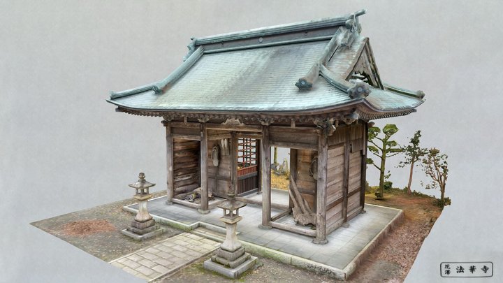 法華寺 仁王門 -Hokke-ji Temple Nioumon- 3D Model