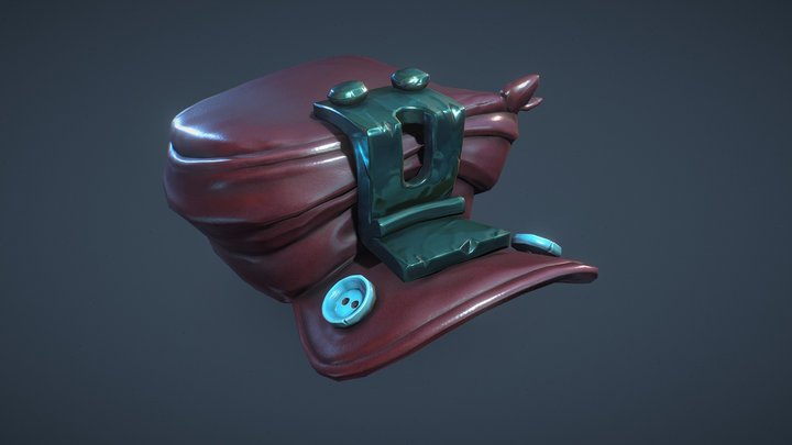 Miner's Hat - Stylized Asset 3D Model