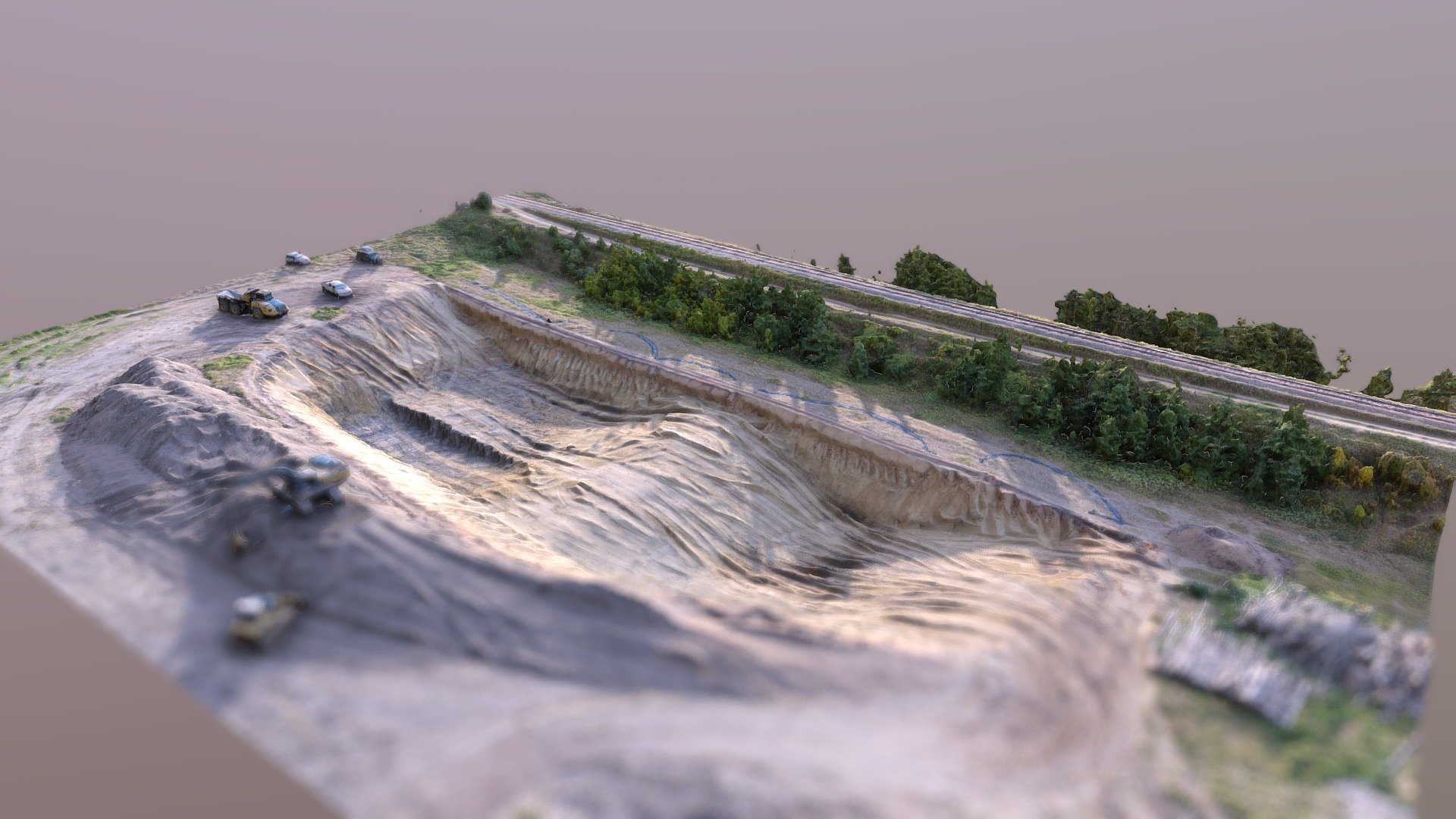 Excavation site Tilt shift