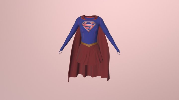 CW Supergirl Suit 3D Model