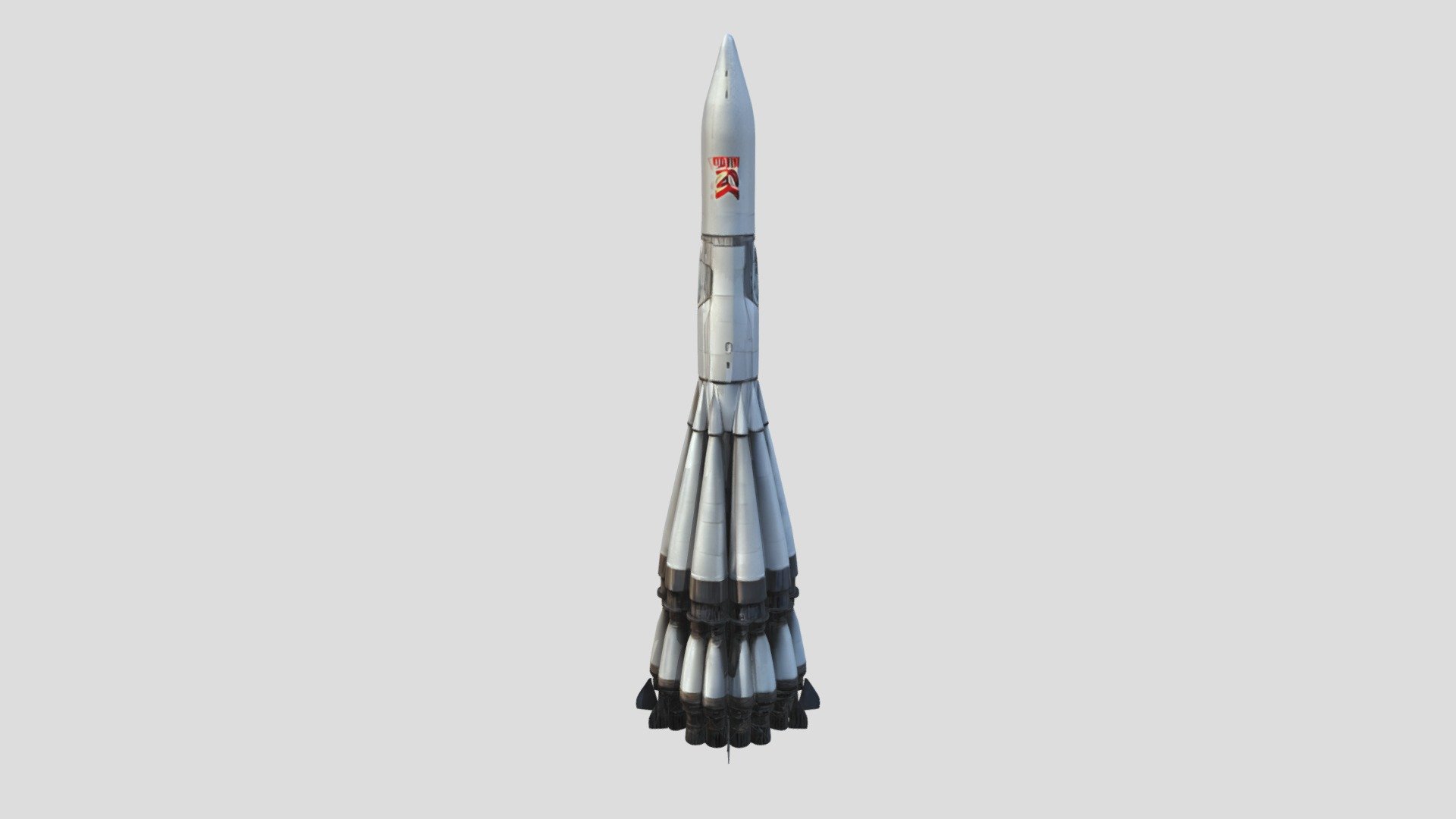 Soviet R-7 space rocket - 3D model by mattytiburoblox [c98c62f] - Sketchfab