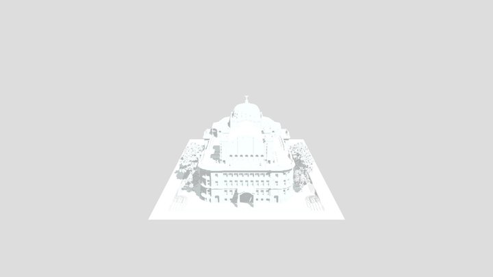 Palacio de Bellas Artes in Minecraft 3D Model