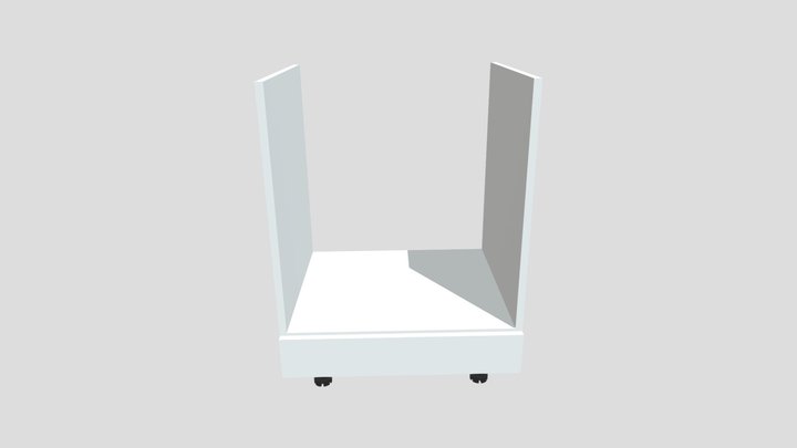Lower kitchen cabinet for oven 3D Model