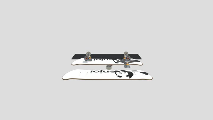 Enjoi Skateboard Pack 3D Model