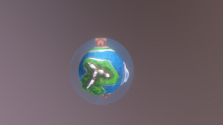 Planeta Animação Spheres The Game 3D Model