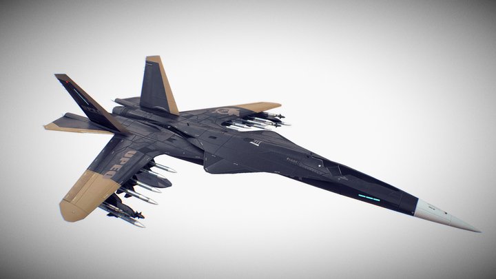 Su-43 Berkut II (UPEO) 3D Model