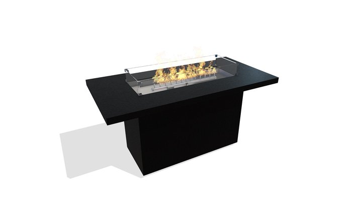 Modofire Lineo Dining Fire Table - 60 3D Model