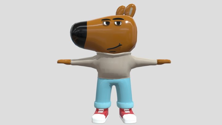 The Chill Guy Meme 3D Model Rigged 3D Model