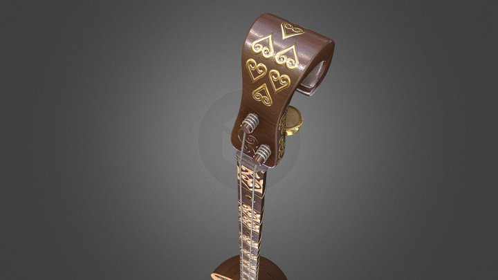 Dombyra_3d_by_ DEM ANIMATION 3D Model