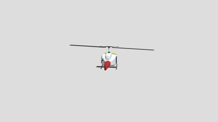 Helicopter - Low Poly 3D Model