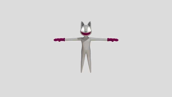 Cartoon Cat 096 3D Model