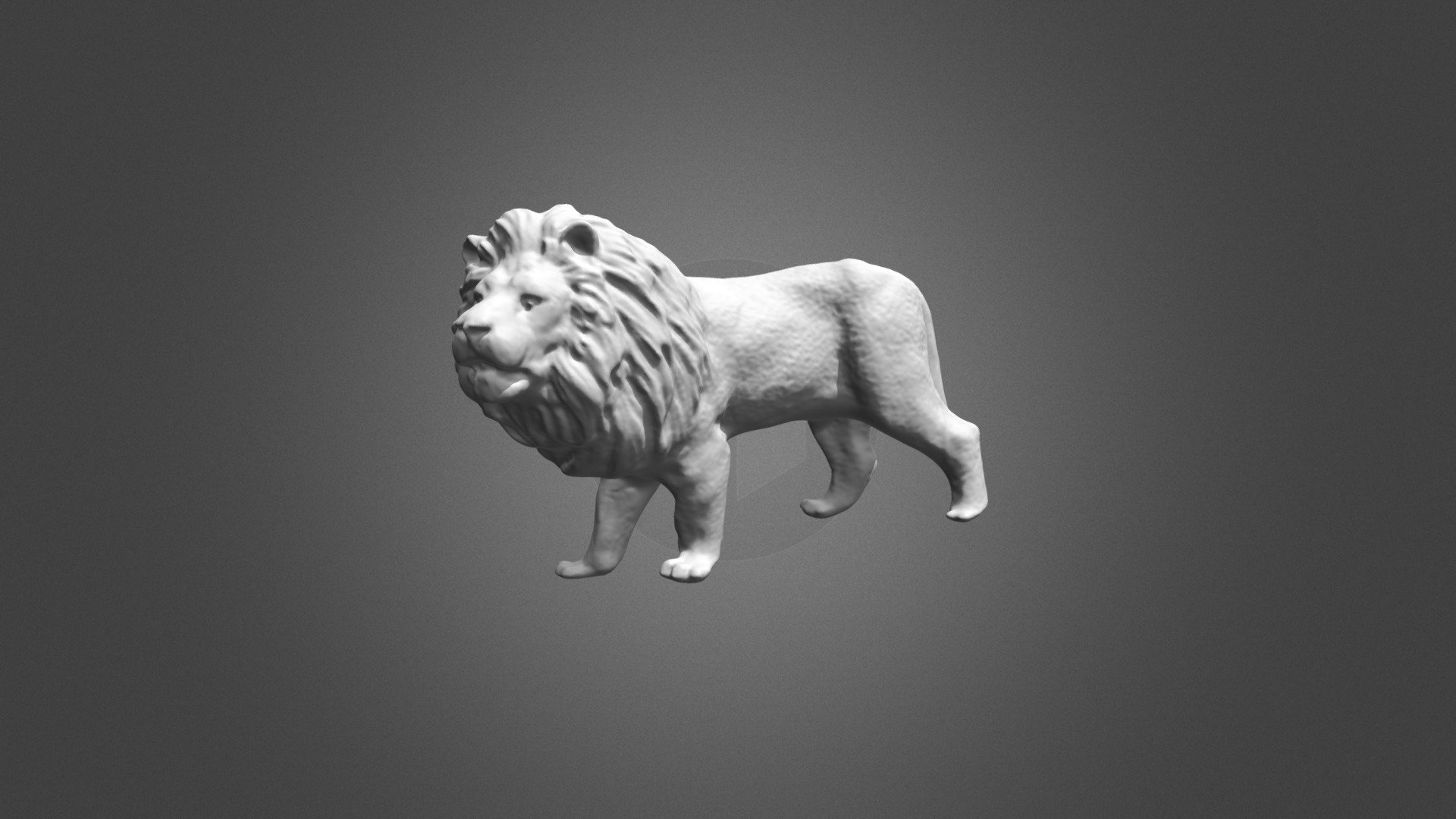 Lion Toy No Texture by POP (stl)