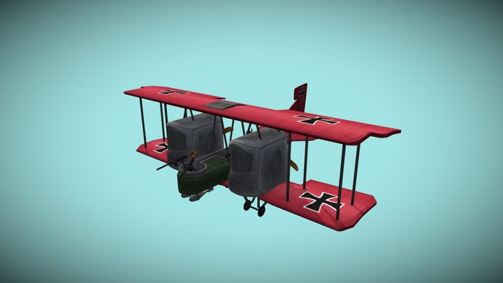 Gotha G.IV 3D Model
