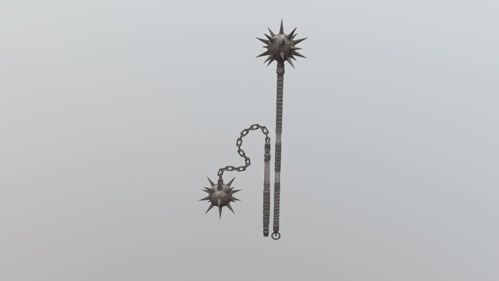 Morgenstern medieval weapon real-time game-ready 3D Model