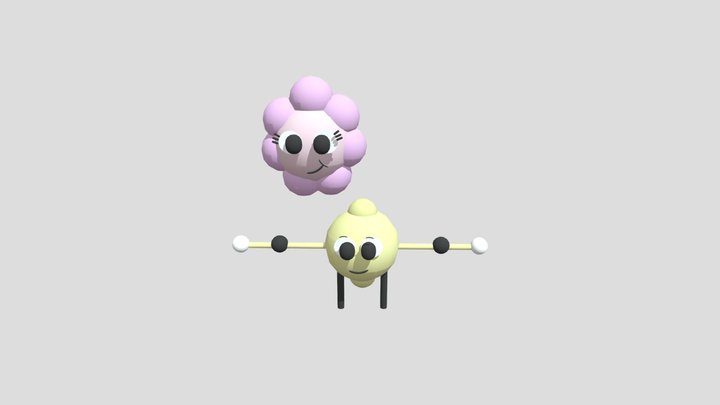 Lemon & Flower 3D Model