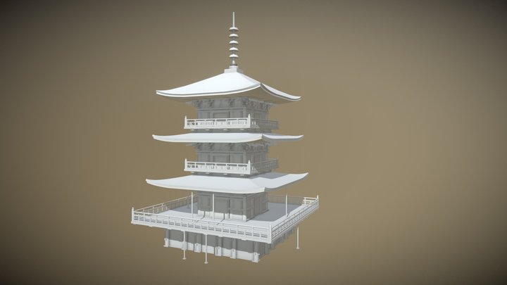 Pagoda Test 3D Model