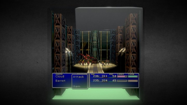 Final Fantasy VII 3D Model