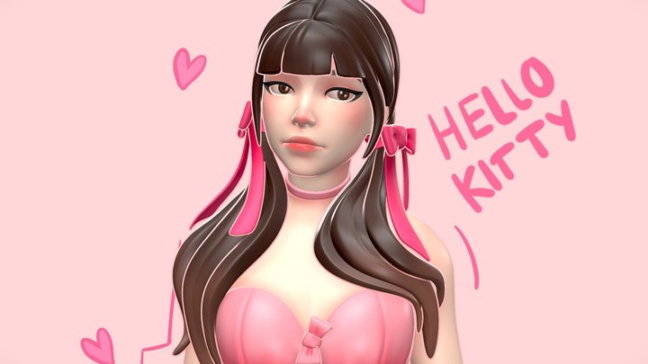 Hello Kitty 🎀 – Modello 3D gratuito STL