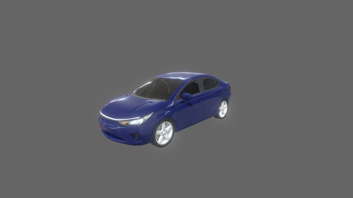 Honda City 2019 Car Unbranded 3D Model