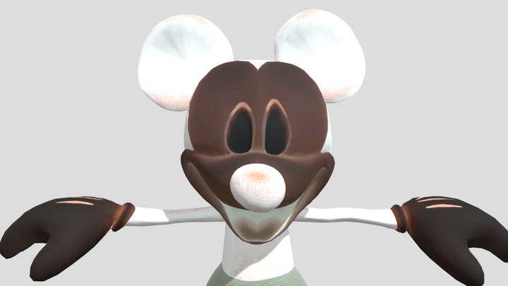 Photo-Negative Mickey (AidanAnimates) 3D Model