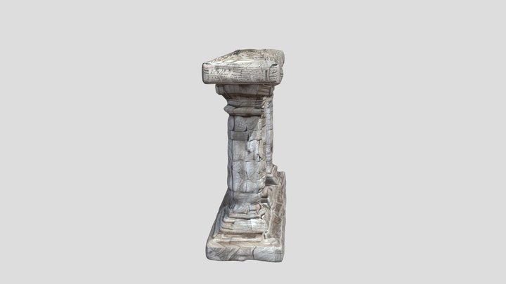 Prop Collumn Ancient 3D Model