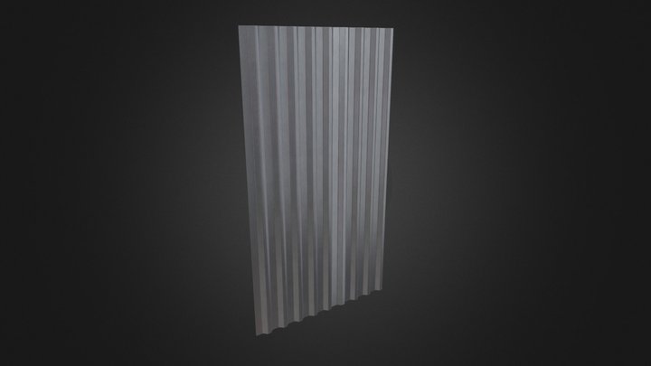 Photorealistic High Poly 3D Model of Metal Sheet 3D Model