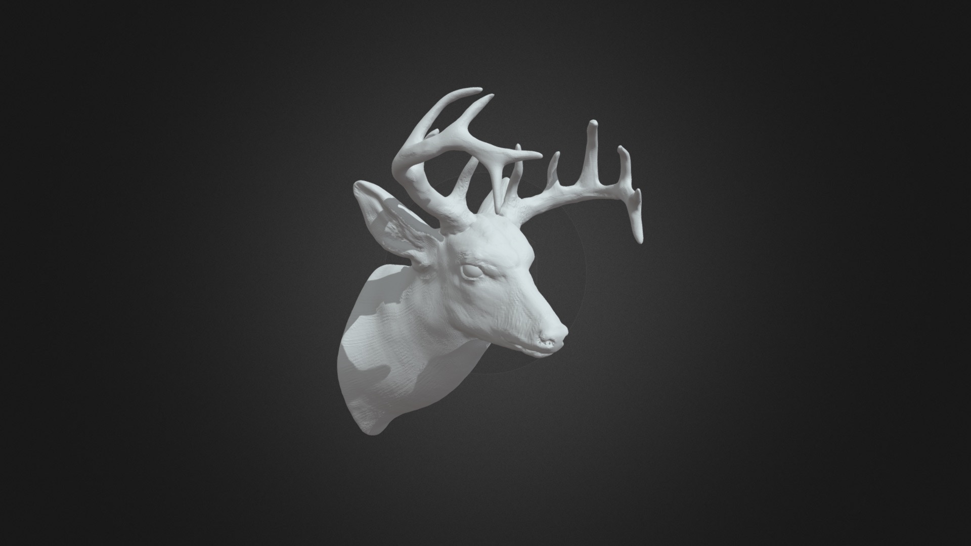 Deer head 3d printing model