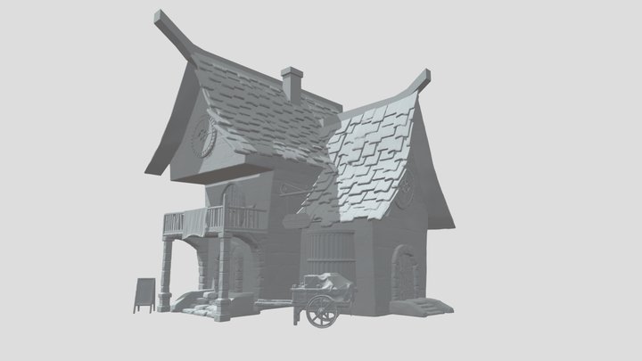 Storefront_sculpt 3D Model
