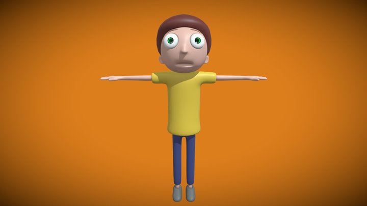 Morty Rig Blender 3D Model