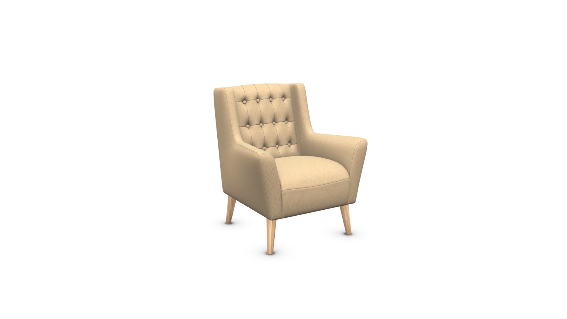 Quentin Armchair, Lemongrass Green Download Free 3D model by