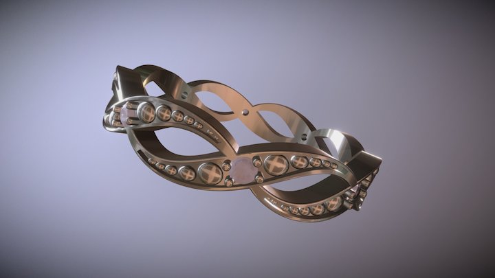 Ringmodel109 - Wedding ring - S-band 3D Model