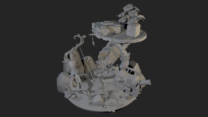 DS - ADVENTURER'S CAMP 3D Model