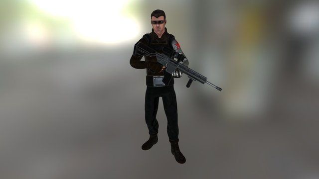Winter Soldier 3D Model
