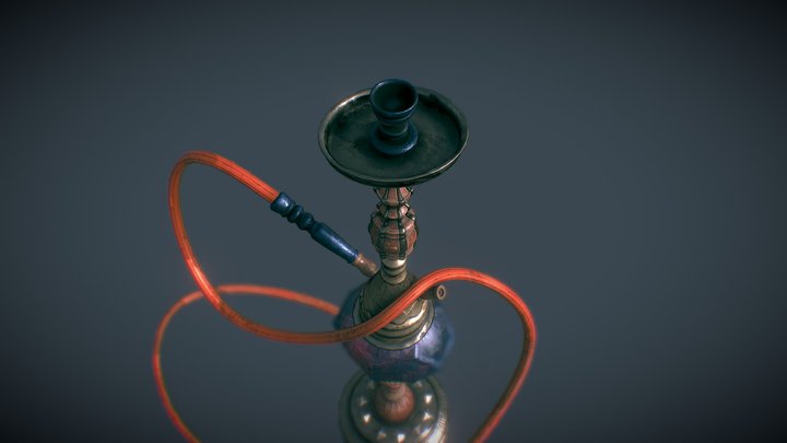 A hookah 一只水烟筒 3D Model