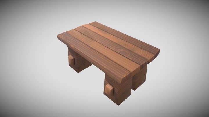 Table Stylized 3D Model