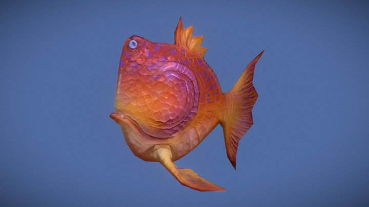 Fish Model Class Example 01 3D Model