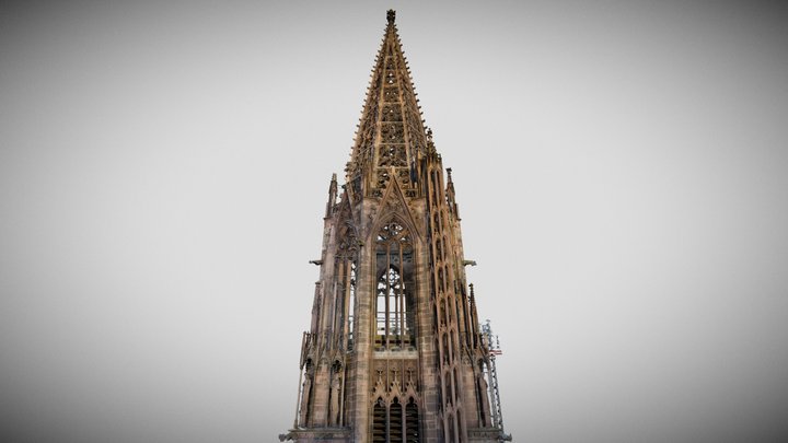 Freiburg i.B. Münster Oktogon und Turmhelm 3D Model