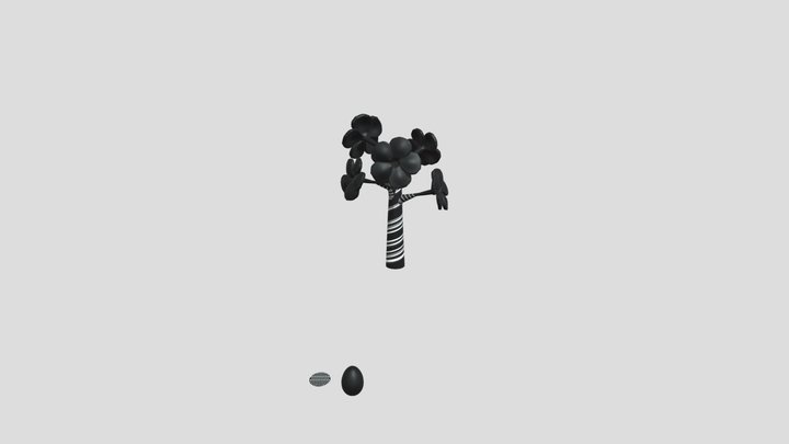 Arbol Huevo Animation 3D Model