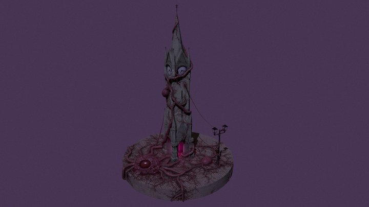 Infected Tower 3D Model