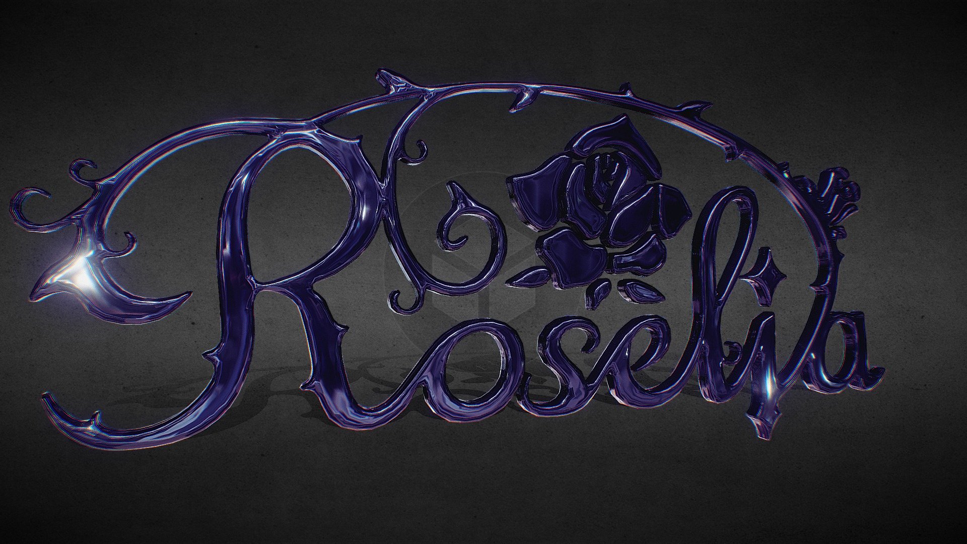 Roselia Fan Art - 3D Logo