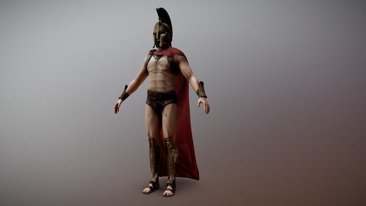 King Leonidas 3D Model